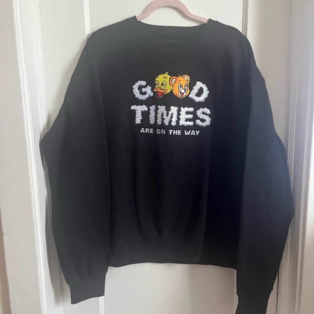 Good Times Black Graphic Crewneck Sweatshirt